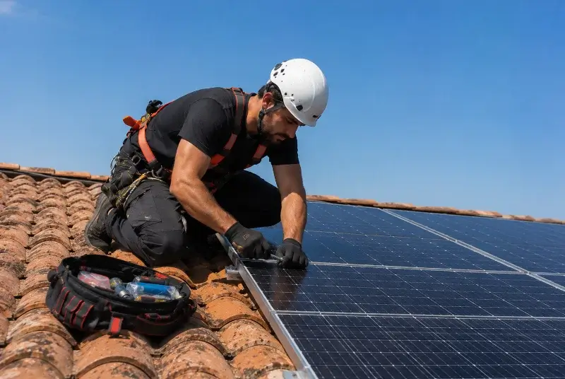 Maintenance et monitoring de panneaux solaires à Séglien